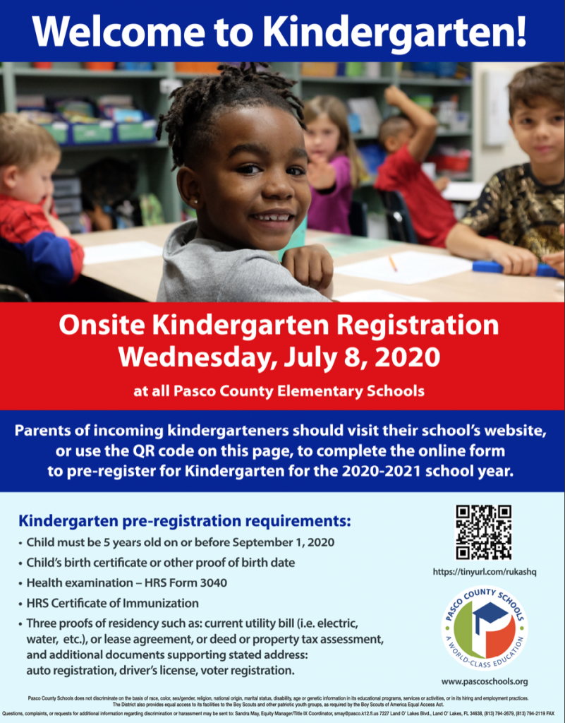 Kindergarten Registration | Hudson Primary Academy